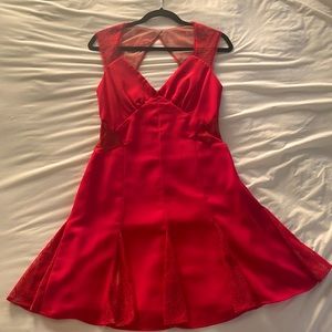 BCBG max and Cleo, red dress, size 6